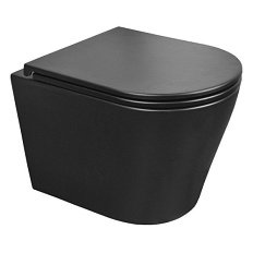 Унитаз подвесной Azario Teramo черный матовый