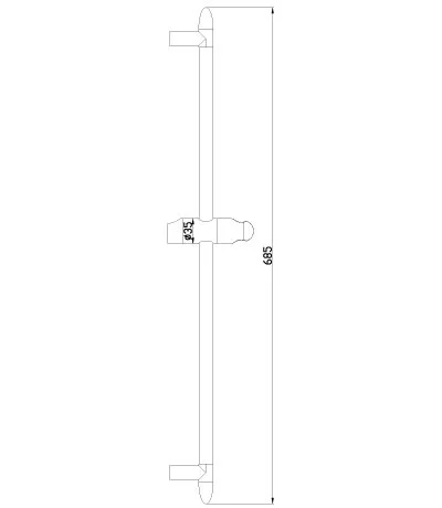 Штанга для душа Lemark хром LM8063C (детальная фотография), штанги для душа