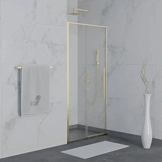 Душевая дверь в нишу RGW Stilvoll SV-12G 100 см профиль золото