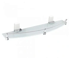 Полочка для ванной WasserKRAFT Leine хром/белый