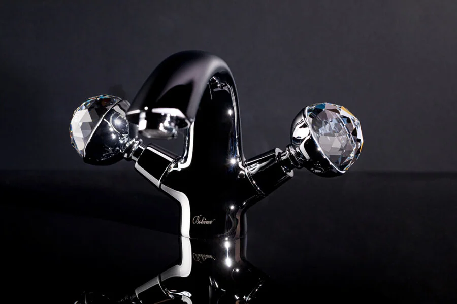 Смеситель для раковины Boheme Brillante Presente хром 351 (детальная фотография), округлая форма