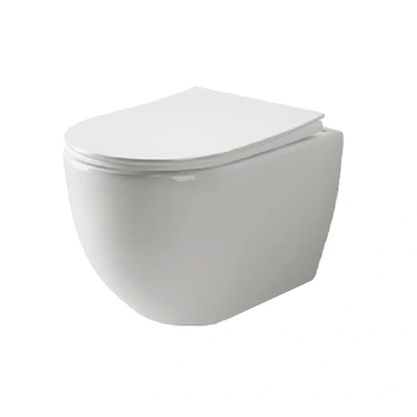 Унитаз подвесной Ceramica Nova Mia безободковый CN1805 (детальная фотография)