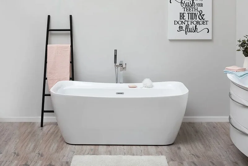 Ванна акриловая Allen Brau Infinity 2, 170 х 78 см, слив-перелив в комплекте, белая матовая, 2.21002.21 (детальная фотография), 170х80