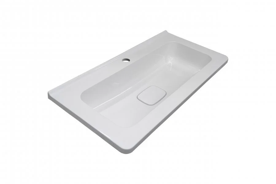 Тумба под раковину подвесная Style Line Бергамо 80 см черная СС-00002324 (детальная фотография), подвесная, пристенная