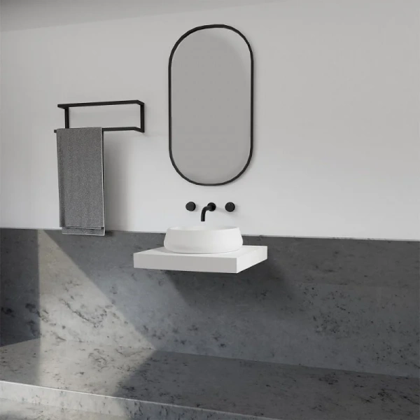 Раковина Abber Stein 60 см накладная AS2605 (детальная фотография), накладные (на столешницу), пристенные