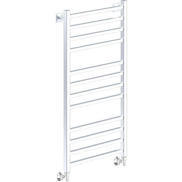 Полотенцесушитель водяной Ника Modern 100x50 см белый матовый ЛМ 5 100/50 бел мат (детальная фотография)