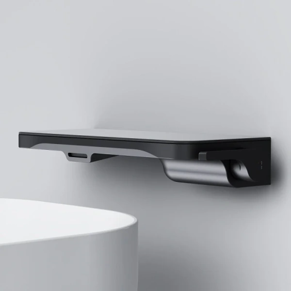 Смеситель для раковины Am.Pm Func черный матовый F8F72722 (детальная фотография), водопад