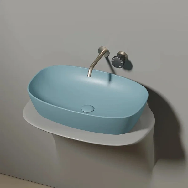 Раковина Ceramica Nova Element 60 см зеленая CN6049MLG (детальная фотография), одинарные