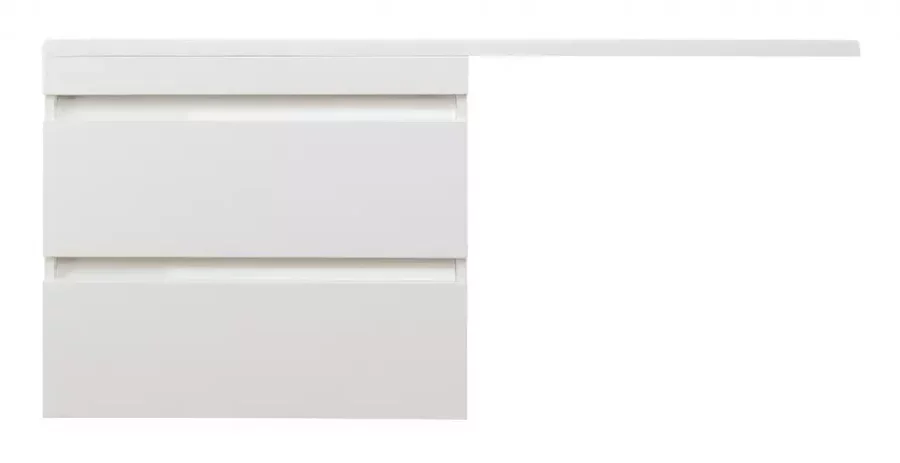 Тумба с раковиной подвесная Style Line Даллас СС-00002386 140 см с двумя ящиками (детальная фотография)