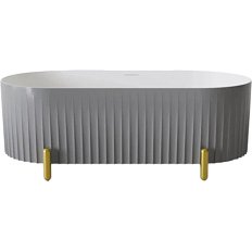 Ванна акриловая Black&White Swan 170x80 см серая