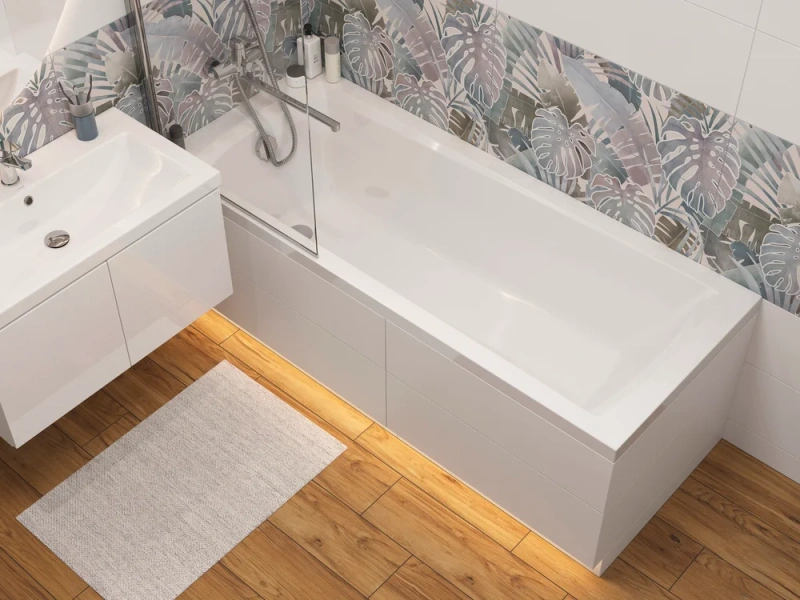 Смеситель для ванны Cersanit Flavis с длинным изливом 64093 (детальная фотография), хром