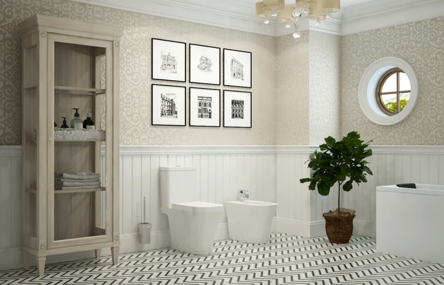 Унитаз компакт Lavinia Boho Biore с сиденьем микролифт 33040010 (детальная фотография), с горизонтальным, прямым выпуском, с прямым выпуском