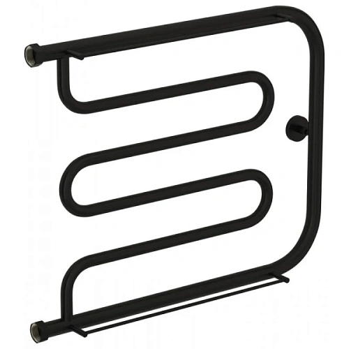 Полотенцесушитель водяной Сунержа Лира+ 65х50 см черный матовый - фото 4