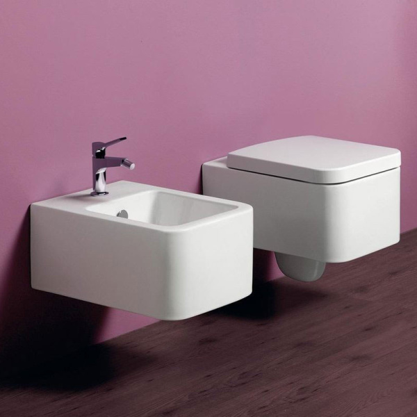 Биде подвесное Simas Flow FL 64 (детальная фотография), современные, hi-tech