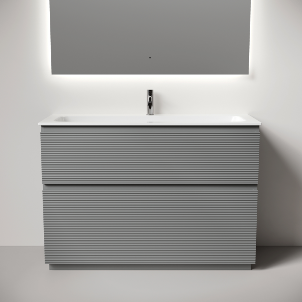 Тумба под раковину напольная Sancos Folk Floor 120 см ergraut soft FL120FES (детальная фотография), современная, hi-tech