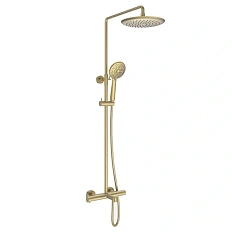 Душевая стойка Vincea Desire брашированное золото