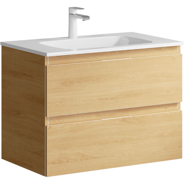 Тумба под раковину подвесная Aqwella Accent 75 см дуб золотой ACC0175DZ (детальная фотография)