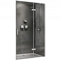 Душевая дверь в нишу Abber Zart 100 см профиль хром