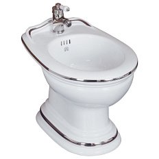 Биде напольное Migliore Milady декор платина D2 широкий