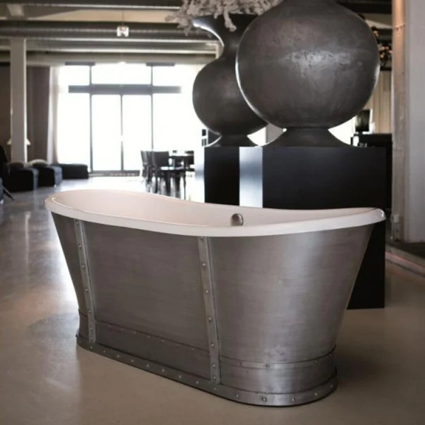 Ванна акриловая Knief Prince 0100-086 170 х 70 см с алюминиевым экраном (детальная фотография), современныe, hi-tech