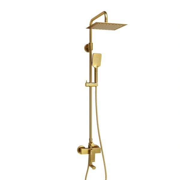 Душевая стойка WasserKRAFT Aisch матовое золото A155.198.201.BG (детальная фотография)