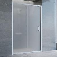 Душевая дверь профиль матовый хром стекло сатин Vegas-glass