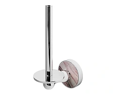 Бумагодержатель WasserKRAFT Aland хром/горный мрамор