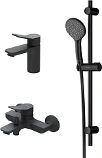 Душевой комплект Am.Pm X-Joy черный матовый