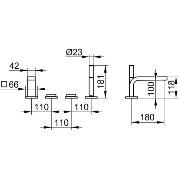 Схема (детальная фотография), для ванны