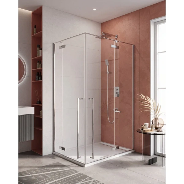 Душевой уголок Cezares Liner 120x90 см левый LINER-AH-2-120/90-C-Cr-L (детальная фотография), современные, hi-tech