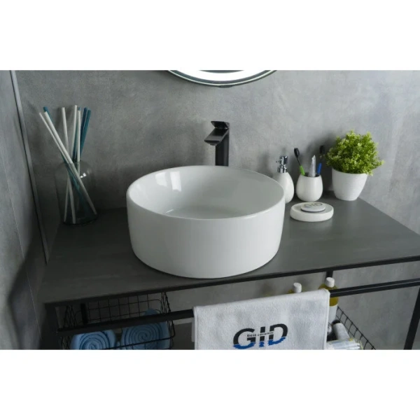 Раковина GID Esfera N9011 40 см белая 51105 (детальная фотография), 40 см