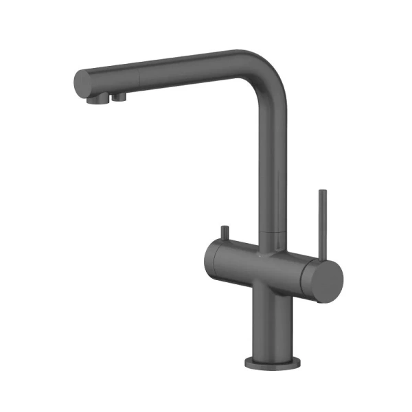 Смеситель для питьевой воды Акватек Европа оружейная сталь AQ1385BGM (детальная фотография)