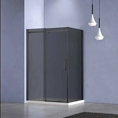 Душевой уголок Vincea Como-N 120х90 см профиль черный стекло тонированное