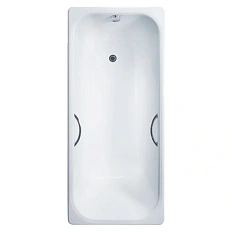 Ванна чугунная Delice Aurora 170х70 см без антискользящего покрытия, с отверстиями под ручки