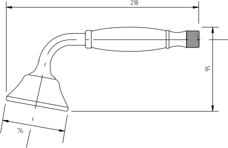 Лейка для душа Migliore Ricambi бронза ручка белая 32168 (детальная фотография), нет в наличии