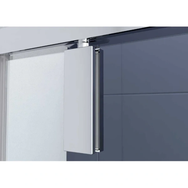 Душевой уголок Vincea Penta 100x100 см вороненая сталь стекло прозрачное VSP-3P100CLGM (детальная фотография), стеклянные, угловые, без поддона