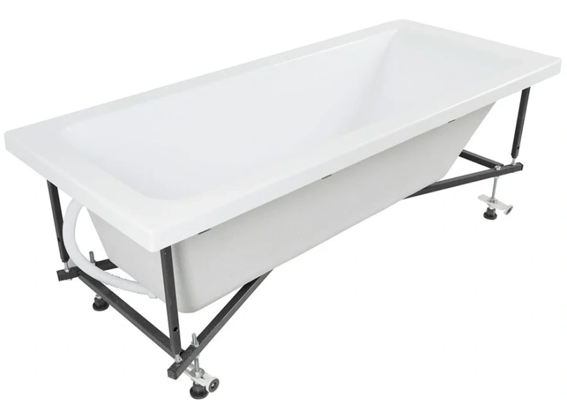 Ванна акриловая Aquanet Bright 170x70 с каркасом белая 00267835 (267835) (детальная фотография), прямоугольные