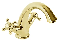Смеситель для раковины Cezares Golf золото 24 карат