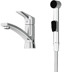 Смеситель с гигиеническим душем Damixa Origin Bit с поворотным изливом