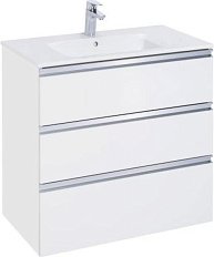 Тумба под раковину подвесная Roca The Gap 80 см белый глянец