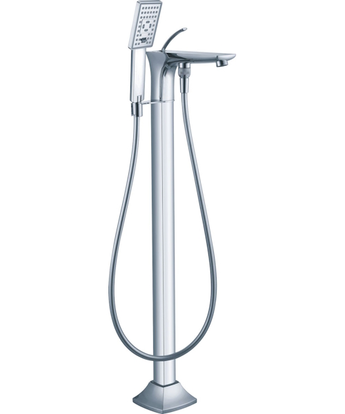 Смеситель напольный для ванны с душем Aquanet JA-6001 (детальная фотография)