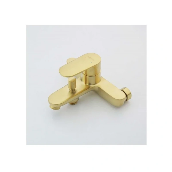 Смеситель для ванны Акватек Ника золото шлифованное AQ1840BG (детальная фотография), современные, hi-tech