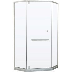 Душевой уголок RGW Hotel HO-084W 100х100 см профиль белый стекло прозрачное