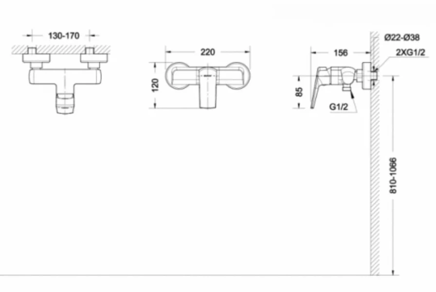 Смеситель для душа Bravat REAL F9121179CP-01 (детальная фотография), для душа