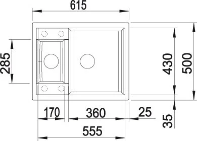 Мойка для кухни Blanco Metra 6 S Compact 78 см серый беж 517353 (детальная фотография), бежевые