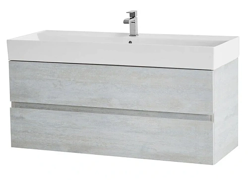 Тумба под раковину подвесная Cezares Molveno 120 см legno bianco - фото 2
