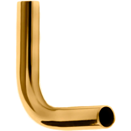 Труба для низкого бачка Kerasan золото 757191 (детальная фотография)