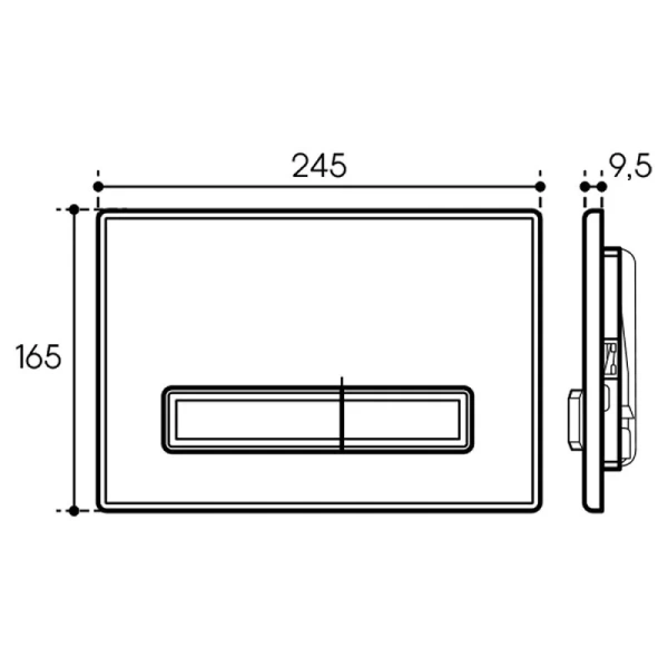 Унитаз с инсталляцией Aqueduto ESTETA клавиша белая глянцевая AQDS164 (детальная фотография), по запросу index_1