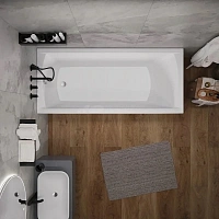 Акриловая ванна 1MarKa Modern 01мод1880, 180 x 80 см, прямоугольная, цвет белый