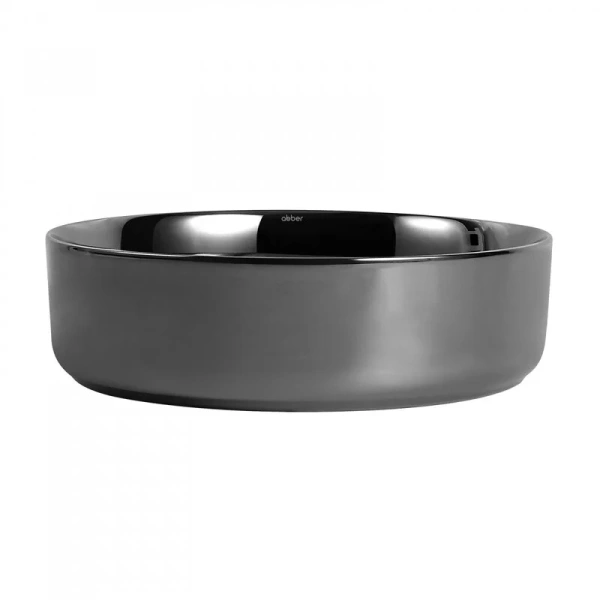 Раковина Abber Bequem 40 см серебро AC2109GS (детальная фотография), накладные (на столешницу), пристенные